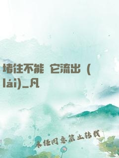 堵住不能讓它流出來(lái)
