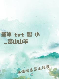 塞冰塊txt筆趣閣小說