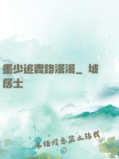 墨少追妻路漫漫