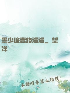 墨少追妻路漫漫