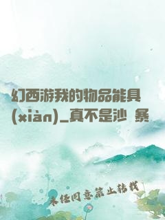夢幻西游我的物品能具現(xiàn)