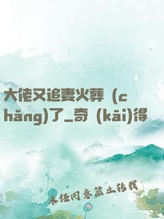 大佬又追妻火葬場(chǎng)了