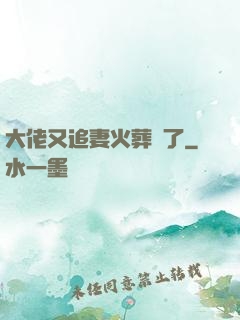 大佬又追妻火葬場了