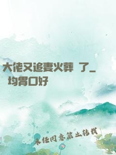 大佬又追妻火葬場了
