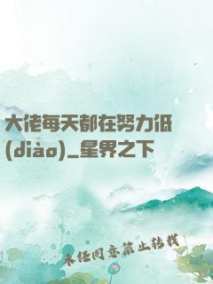 大佬每天都在努力低調(diào)