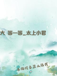 大俠等一等