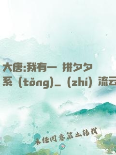 大唐:我有一個拼夕夕系統(tǒng)