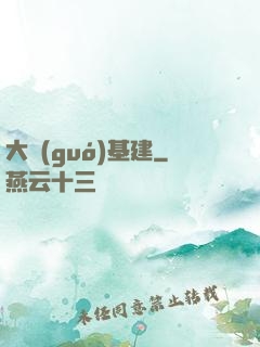 大國(guó)基建