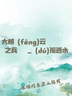 大明風(fēng)云錄之兵鋒殘劍