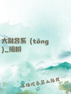 大融合系統(tǒng)