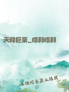 天降巨豪