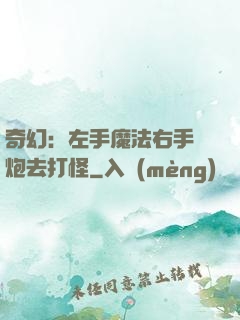 奇幻：左手魔法右手槍炮去打怪