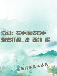奇幻：左手魔法右手槍炮去打怪