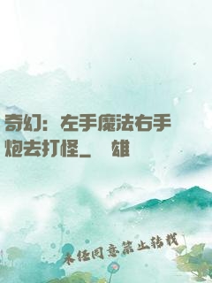 奇幻：左手魔法右手槍炮去打怪