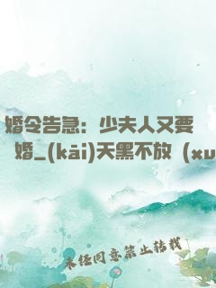 婚令告急：少夫人又要離婚