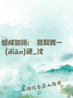 婚成名就：歡喜娶妻一點(diǎn)通