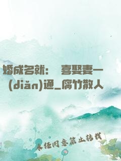 婚成名就：歡喜娶妻一點(diǎn)通