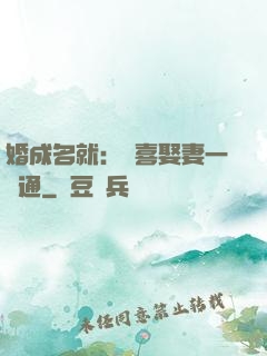 婚成名就：歡喜娶妻一點通