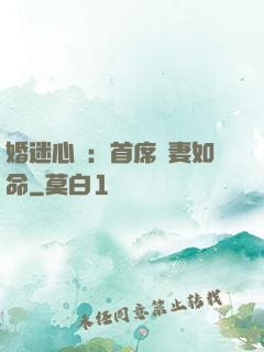 婚迷心竅：首席愛妻如命