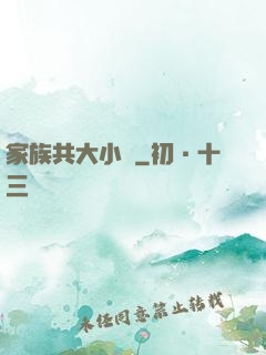 家族共大小說