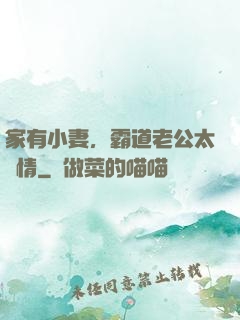家有小妻，霸道老公太無情