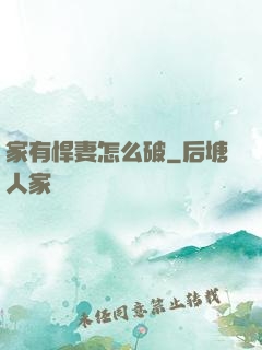 家有悍妻怎么破