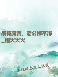 家有萌妻，老公嫁不得