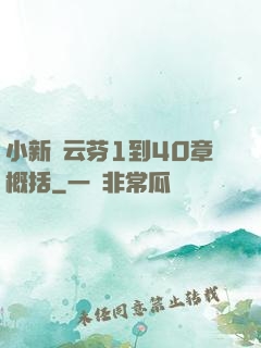 小新與云芬1到40章概括