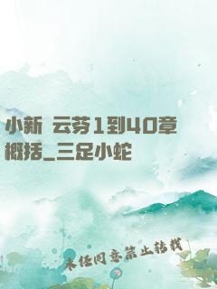 小新與云芬1到40章概括