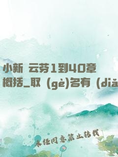 小新與云芬1到40章概括
