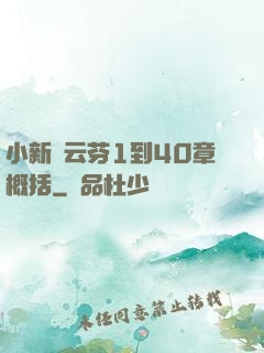 小新與云芬1到40章概括