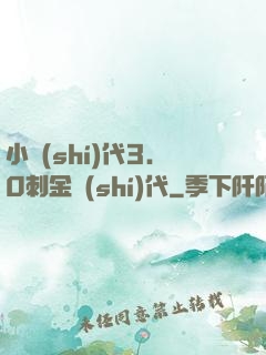 小時(shí)代3.0刺金時(shí)代