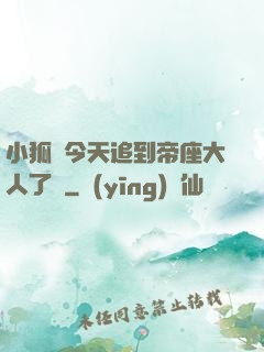 小狐貍今天追到帝座大人了嗎