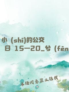 小詩(shī)的公交車日記15一20