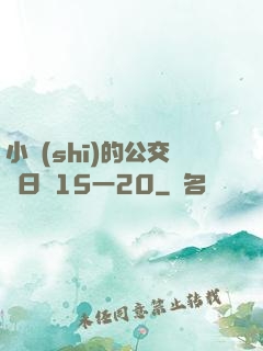 小詩(shī)的公交車日記15一20