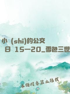 小詩(shī)的公交車日記15一20