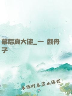 幕后真大佬