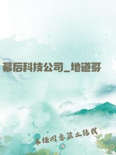 幕后科技公司