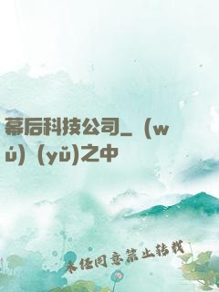幕后科技公司
