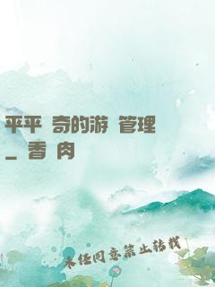 平平無奇的游戲管理員