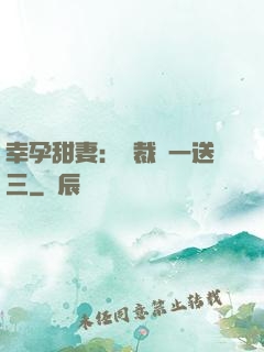 幸孕甜妻：總裁買一送三