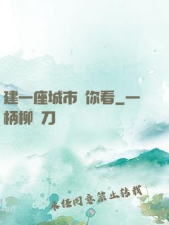 建一座城市給你看
