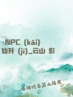 從NPC開(kāi)始升級(jí)