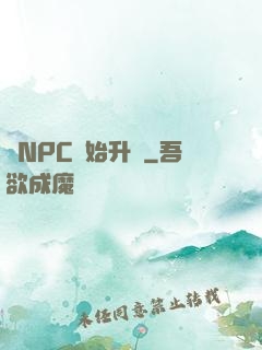 從NPC開始升級