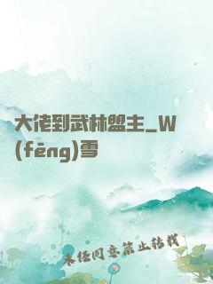 從大佬到武林盟主