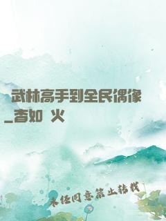 從武林高手到全民偶像