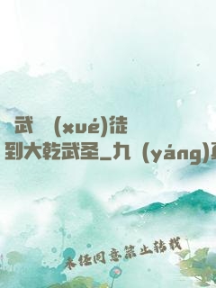 從武館學(xué)徒到大乾武圣