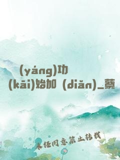 從純陽(yáng)功開(kāi)始加點(diǎn)