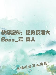 快穿炮灰：拯救反派大Boss