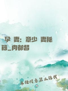 懷孕嬌妻：章少寵妻秘籍